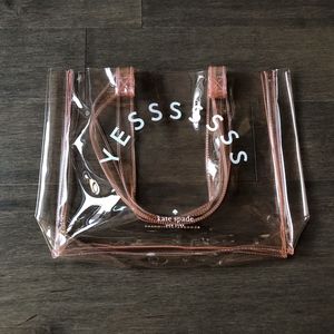 Kate Spade Clear Pink Tote - Limited Edition